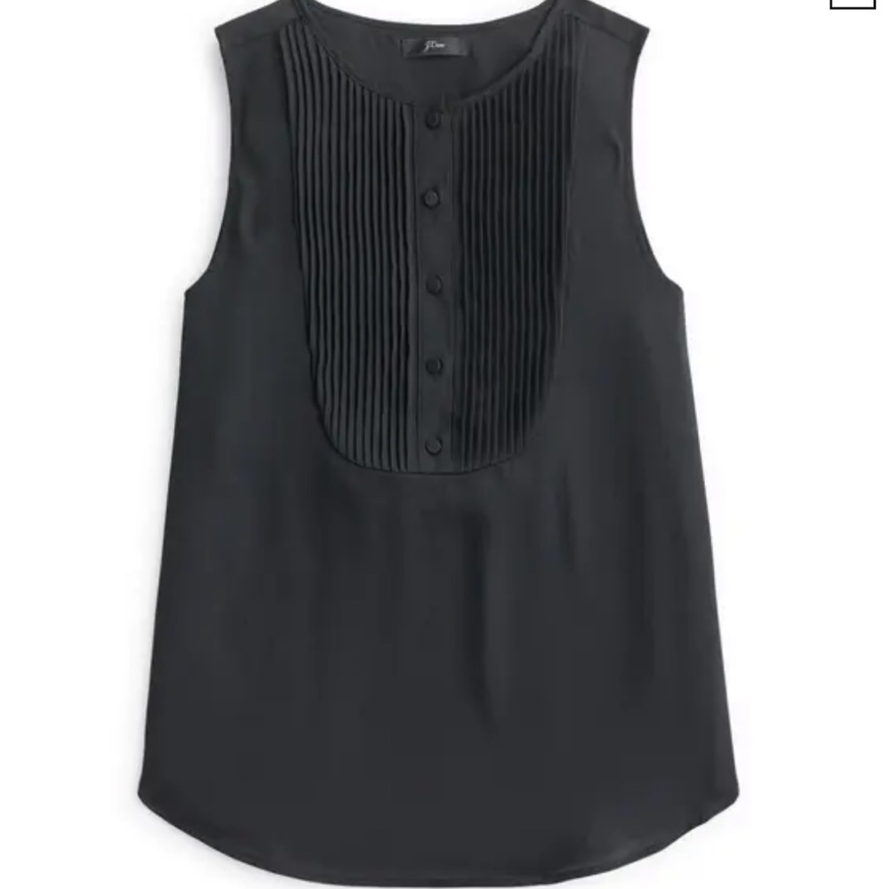 J.Crew Women’s Drapey sleeveless tuxedo top